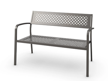 LOLA - 2 seater galvanized steel garden sofa by RD Italia - view 2